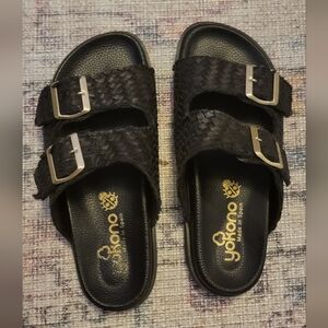 Woven Strap Women's Slide Sandals Size 37 (6-7)